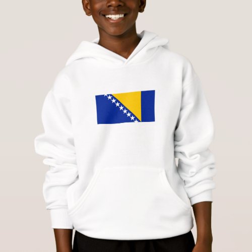 Patriotic Bosnia Herzegovina Flag Hoodie