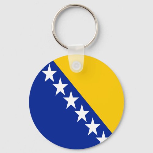 Patriotic Bosnia Herzegovina Flag Keychain