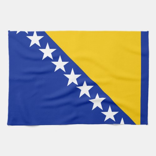 Patriotic Bosnia Herzegovina Flag Kitchen Towel