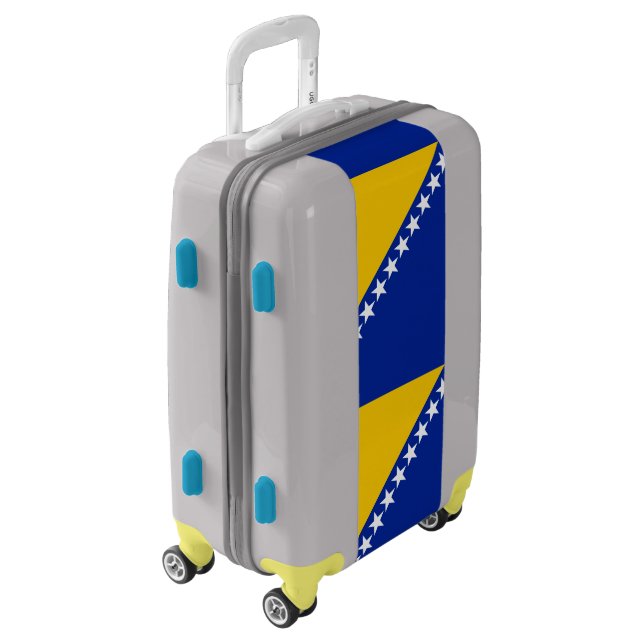 Patriotic Bosnia Herzegovina Flag Luggage (Rotated Left)