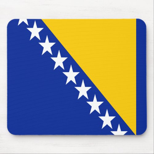 Patriotic Bosnia Herzegovina Flag Mouse Pad