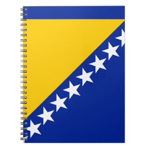 Patriotic Bosnia Herzegovina Flag Notebook
