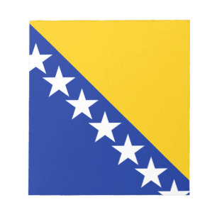 Patriotic Bosnia Herzegovina Flag Notepad