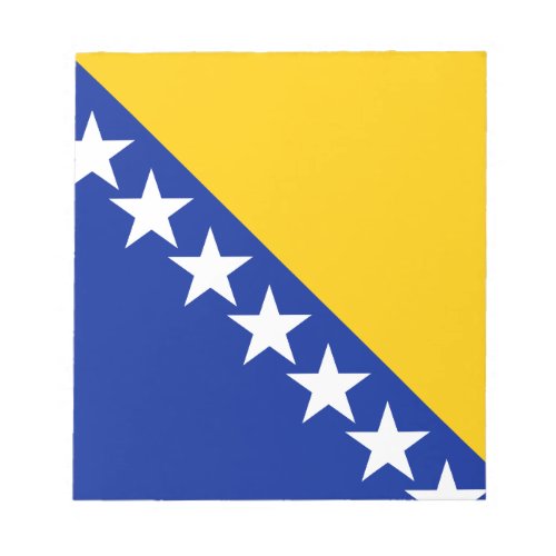 Patriotic Bosnia Herzegovina Flag Notepad