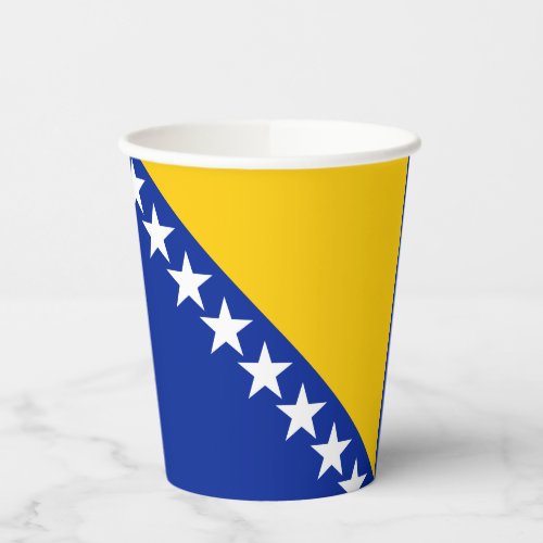 Patriotic Bosnia Herzegovina Flag Paper Cups