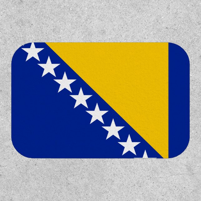 Patriotic Bosnia Herzegovina Flag Patch (Front)
