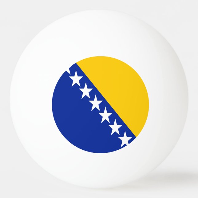 Patriotic Bosnia Herzegovina Flag Ping Pong Ball (Back)