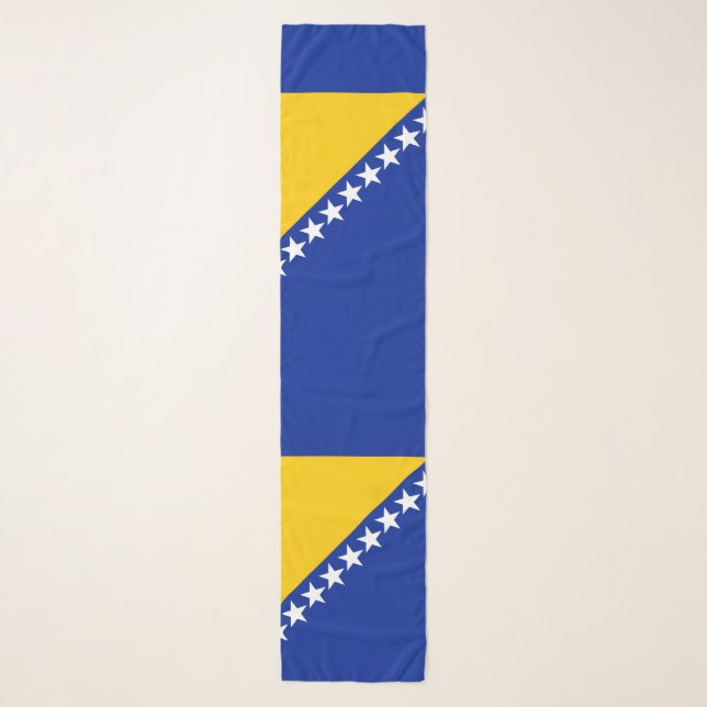 Patriotic Bosnia Herzegovina Flag Scarf (Front)