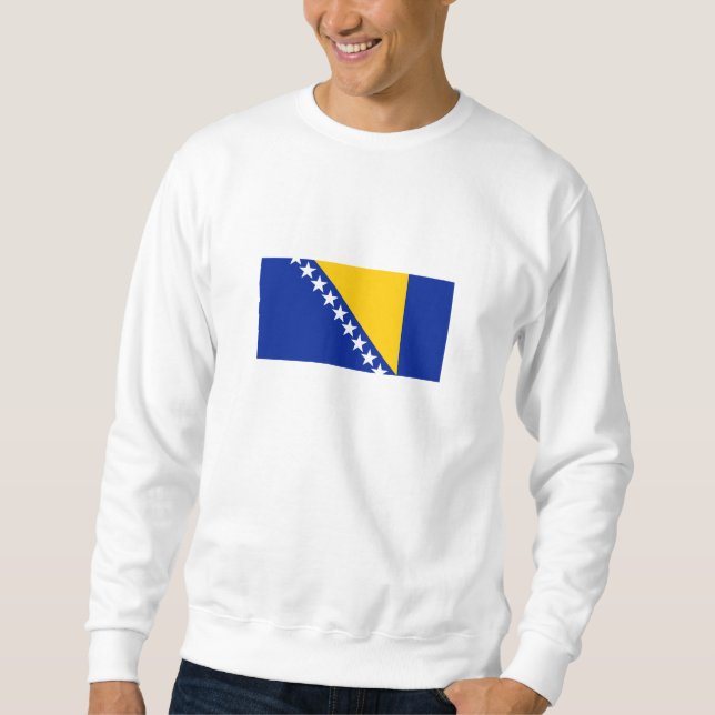 Patriotic Bosnia Herzegovina Flag Sweatshirt (Front)