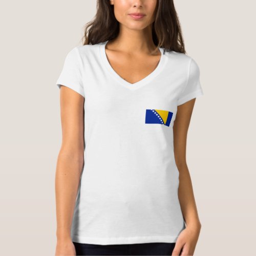 Patriotic Bosnia Herzegovina Flag T_Shirt