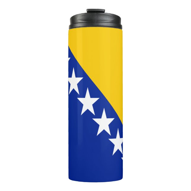 Patriotic Bosnia Herzegovina Flag Thermal Tumbler (Front)