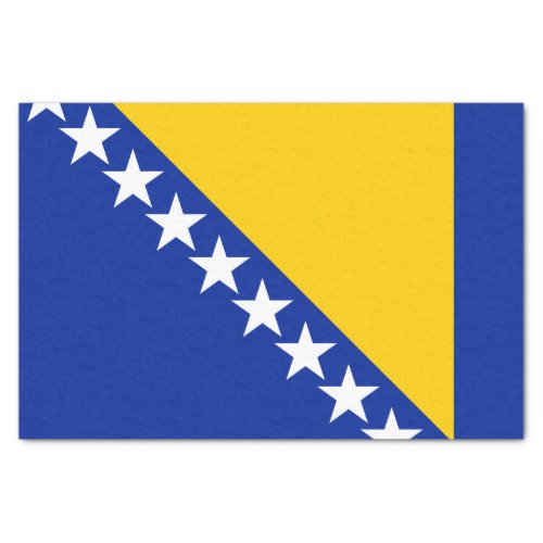 Patriotic Bosnia Herzegovina Flag Tissue Paper