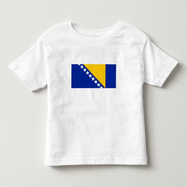 Patriotic Bosnia Herzegovina Flag Toddler T-shirt (Front)