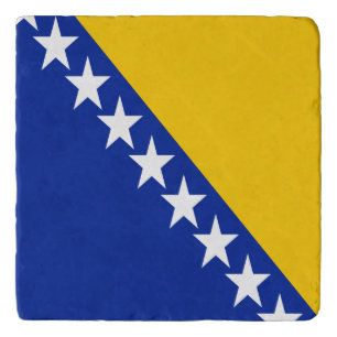 Patriotic Bosnia Herzegovina Flag Trivet