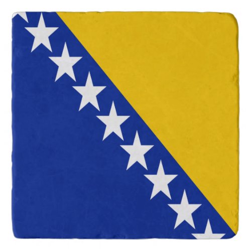 Patriotic Bosnia Herzegovina Flag Trivet