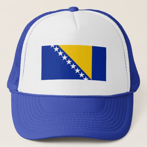 Patriotic Bosnia Herzegovina Flag Trucker Hat