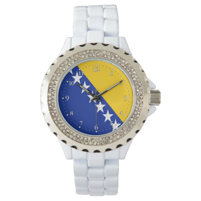Patriotic Bosnia Herzegovina Flag Watch (Front)