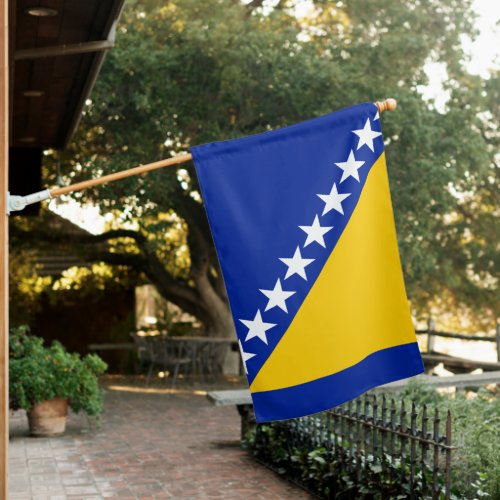 Patriotic Bosnia Herzegovina House Flag