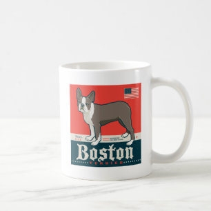 Patriotic Boston Terrier Coffee Mug