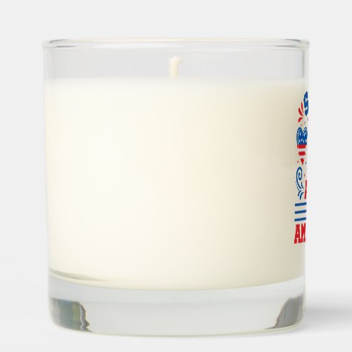 Patriotic Boston Terrier Dog for 4th Of July Scented Candle