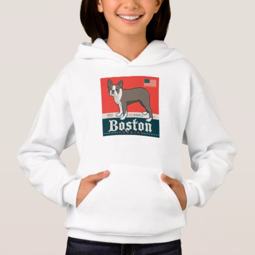 Patriotic  Boston Terrier Hoodie