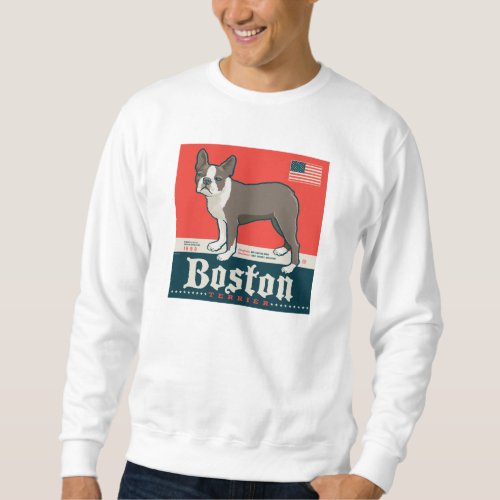 Patriotic  Boston Terrier Sweatshirt