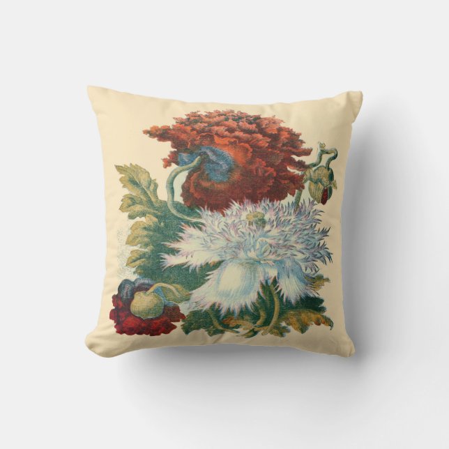 Patriotic Botanical Pillow (Front)