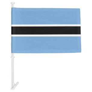 Patriotic Botswana Car Flag