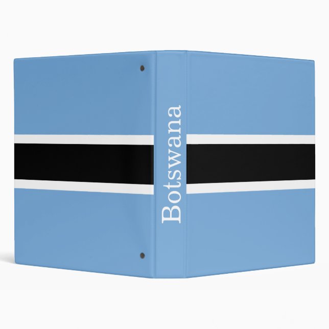 Patriotic Botswana Flag 3 Ring Binder (Background)