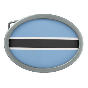 Patriotic Botswana Flag Belt Buckle