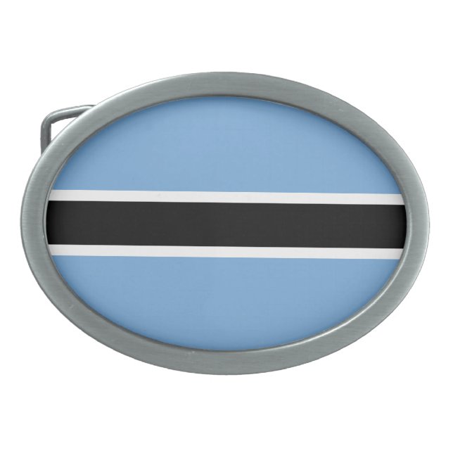Patriotic Botswana Flag Belt Buckle (Front)