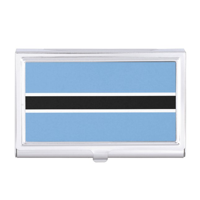 Patriotic Botswana Flag Business Card Case (Front)