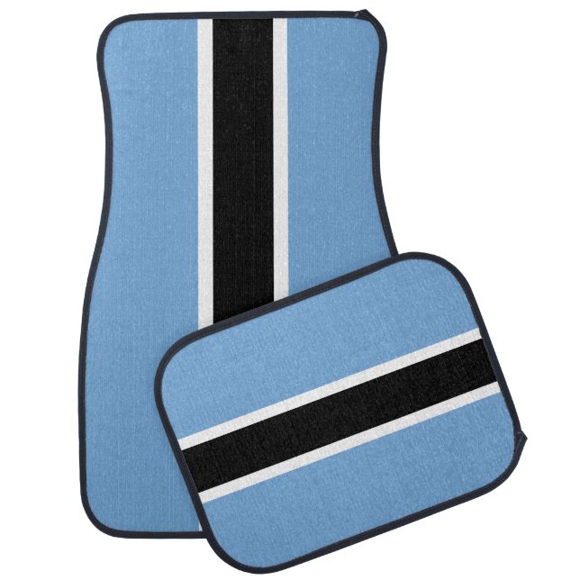 Patriotic Botswana Flag Car Floor Mat (Set)