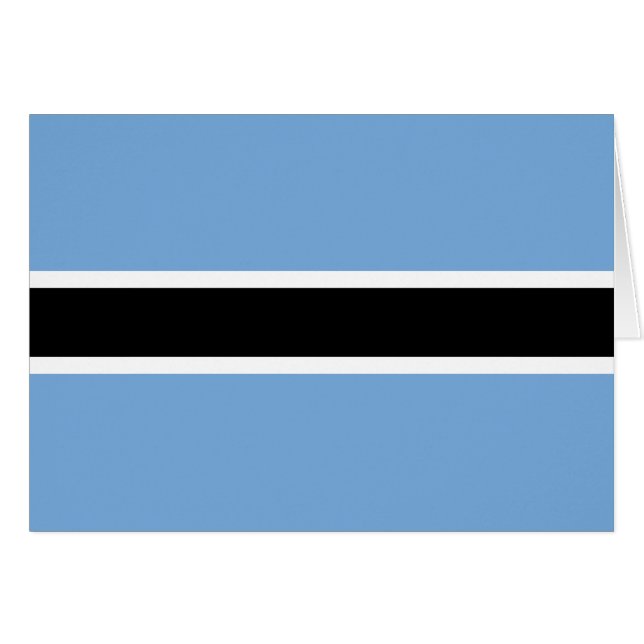 Patriotic Botswana Flag Cards (Front Horizontal)