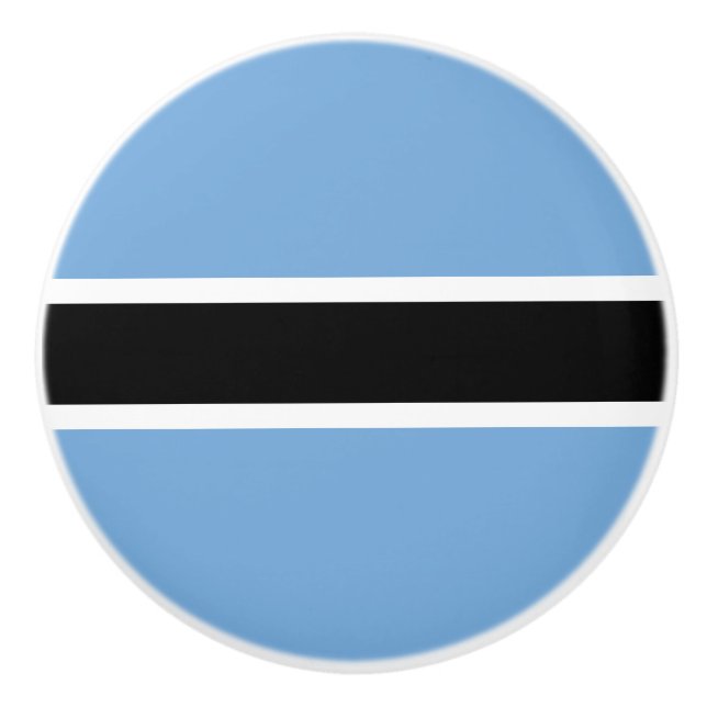 Patriotic Botswana Flag Ceramic Knob (Front)