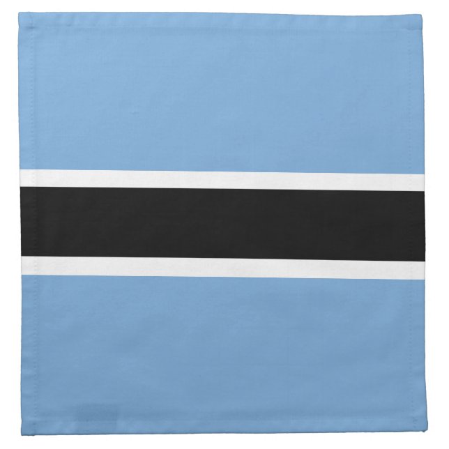 Patriotic Botswana Flag Cloth Napkin (Front)