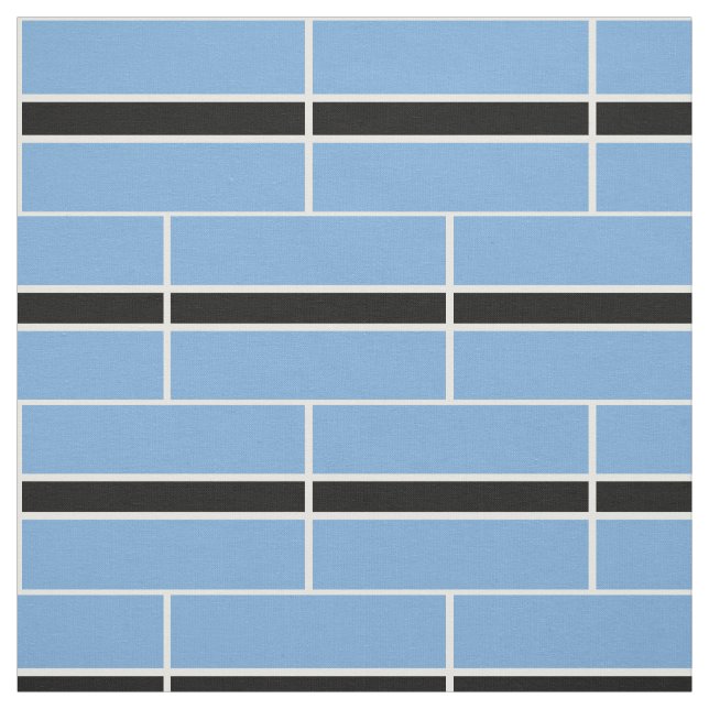 Patriotic Botswana Flag Fabric (Swatch)
