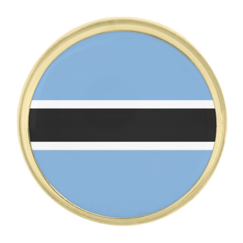 Patriotic Botswana Flag Gold Finish Lapel Pin
