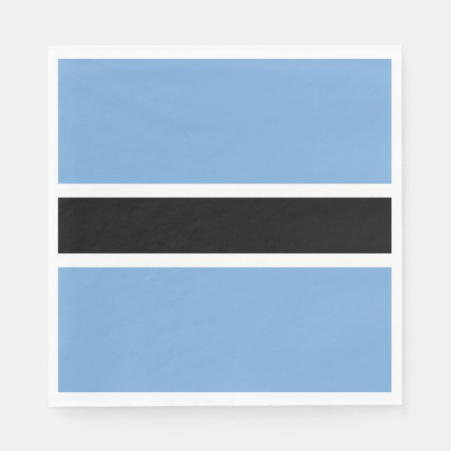 Patriotic Botswana Flag Napkins (Front)