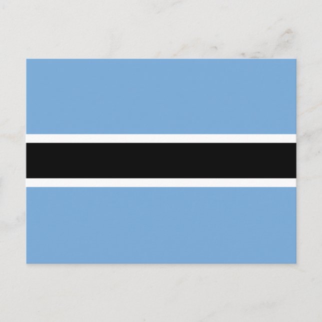 Patriotic Botswana Flag Postcard (Front)