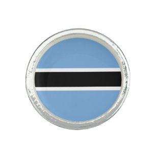 Patriotic Botswana Flag Ring