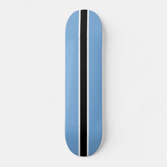 Patriotic Botswana Flag Skateboard (Front)