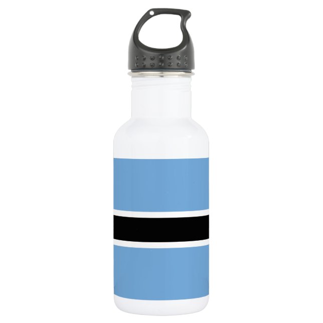 Patriotic Botswana Flag Stainless Steel Water Bottle (Front)