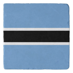 Patriotic Botswana Flag Trivet
