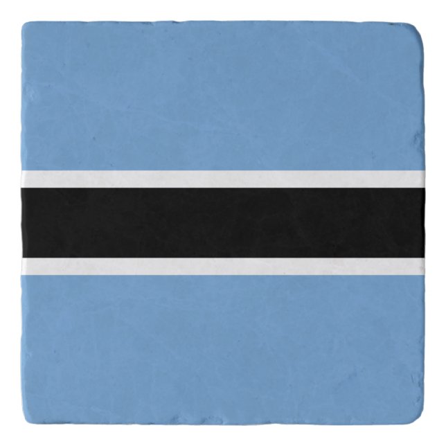 Patriotic Botswana Flag Trivet (Front)
