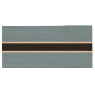 Patriotic Botswana Flag Wood Flash Drive