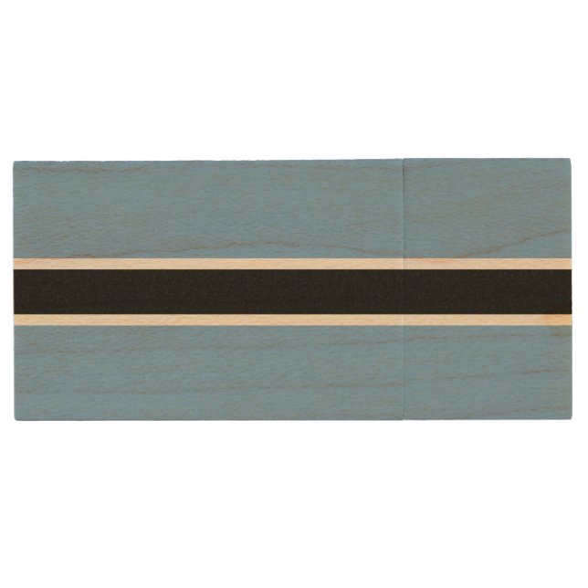 Patriotic Botswana Flag Wood Flash Drive (Front)