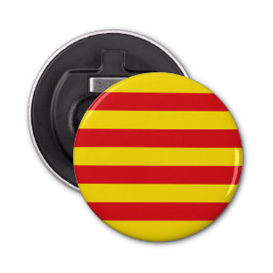 Patriotic bottle opener with Flag of Catalonia