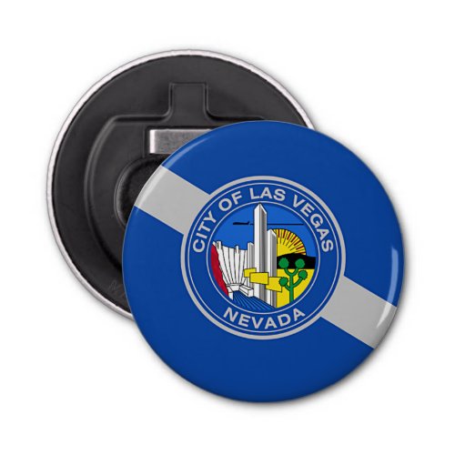 Patriotic bottle opener with Flag of Las Vegas