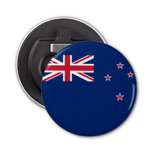 Patriotic bottle opener with Flag of New Zealand